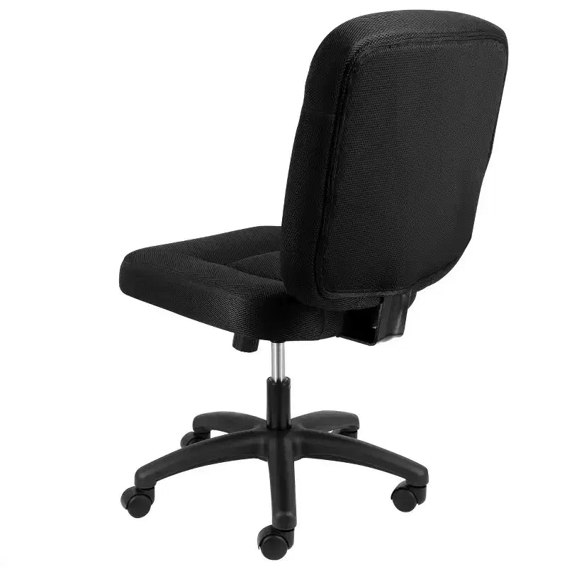 Sedia da ufficio Elama Mid Back regolabile in tessuto nero