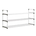 Home-Complete 3-Tier Shoe Rack for 15 Pairs, White