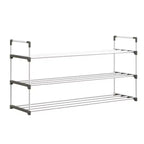 Home-Complete 3-Tier Shoe Rack for 15 Pairs, White