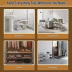 Home-Complete Scarpiera a 3 Ripiani per 15 Paia, Bianca