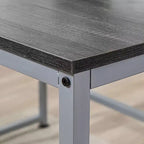 HOMCOM Scrivania Doppia per Due Persone con 2 Ripiani, Workstation con Libreria, Scrivania Lunga per Ufficio Domestico