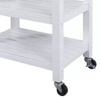 Carrello da Cucina Ellaine a 4 Ripiani con Tagliere, Cassetto e Portabottiglie - Breighton Home