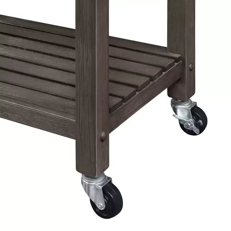 Carrello da Cucina Ellaine a 4 Ripiani con Tagliere, Cassetto e Portabottiglie - Breighton Home