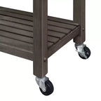 Carrello da Cucina Ellaine a 4 Ripiani con Tagliere, Cassetto e Portabottiglie - Breighton Home