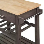 Carrello da Cucina Ellaine a 4 Ripiani con Tagliere, Cassetto e Portabottiglie - Breighton Home
