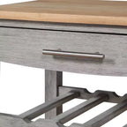 Carrello da Cucina Ellaine a 4 Ripiani con Tagliere, Cassetto e Portabottiglie - Breighton Home