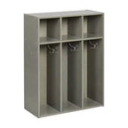 ECR4Kids Streamline 3-Section Toddler Coat Locker with Cubby Storage, Kids Furniture