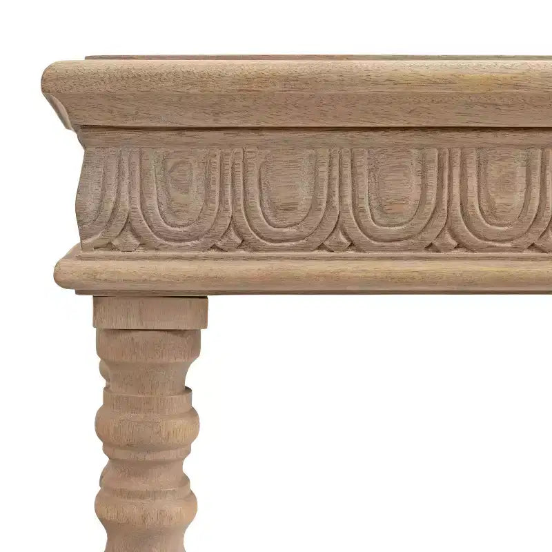 Tavolo Console Rettangolare in Legno Kate e Laurel Patresa, 36x14x30, Marrone