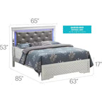 Passion Furniture Verona e Letti Queen con Pannello