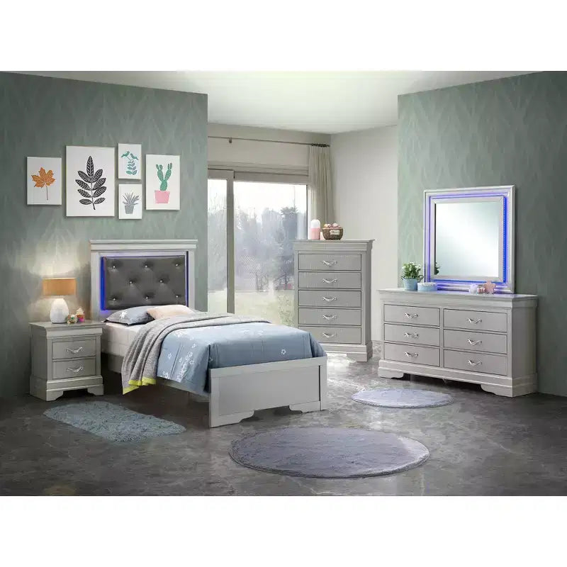 Letti a pannello Lorana e Twin di Passion Furniture