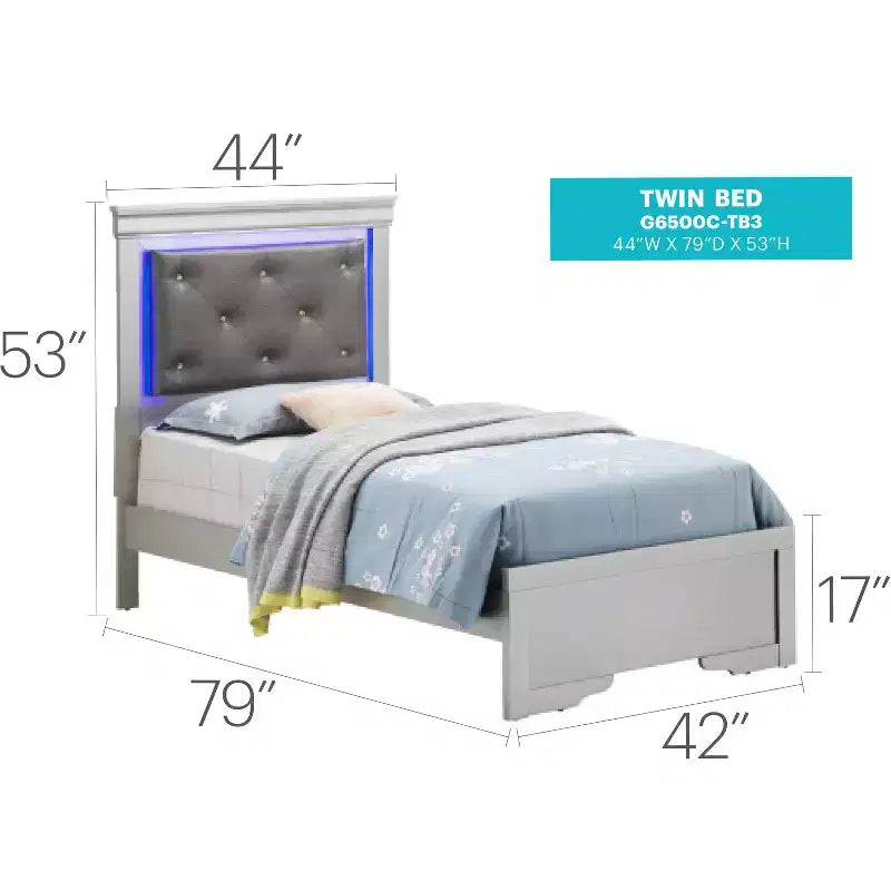 Letti a pannello Lorana e Twin di Passion Furniture