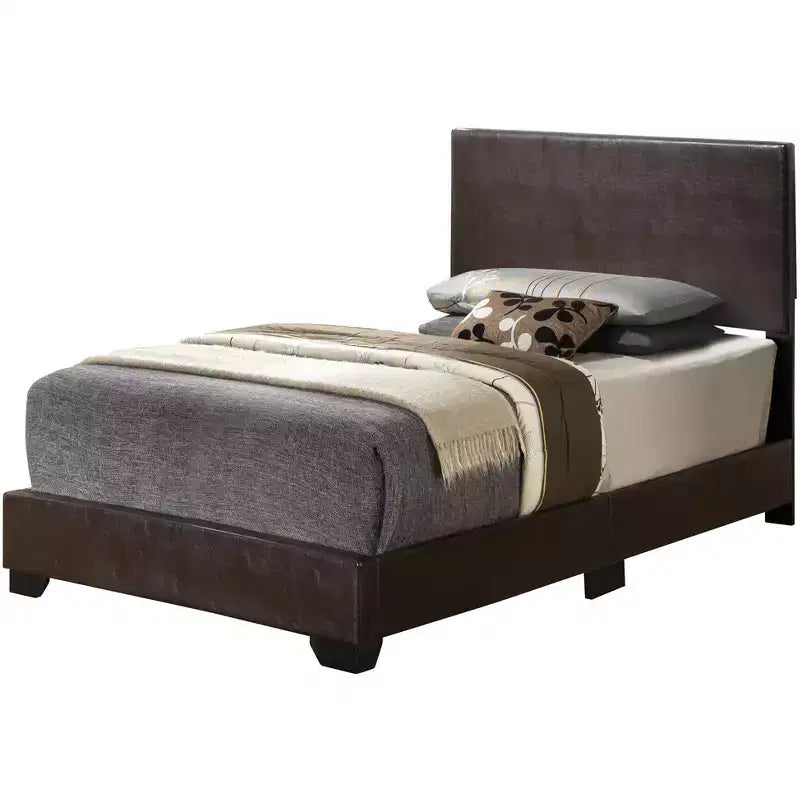 Letto da giorno imbottito a pannelli gemelli Passion Furniture Aaron
