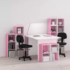 Furinno Scaffale Aperto Reversibile a 4 Ripiani, Libreria Sottile, Scaffale Espositivo