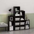 Furinno Scaffale Aperto Reversibile a 4 Ripiani, Libreria Sottile, Scaffale Espositivo