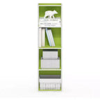 Furinno Scaffale Aperto Reversibile a 4 Ripiani, Libreria Sottile, Scaffale Espositivo