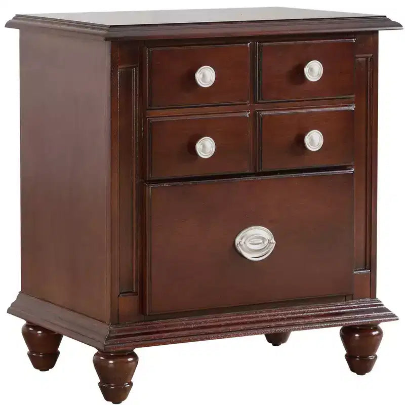 Comodino a 5 cassetti Passion Furniture Summit (27 pollici A x 16 pollici L x 24 pollici P)