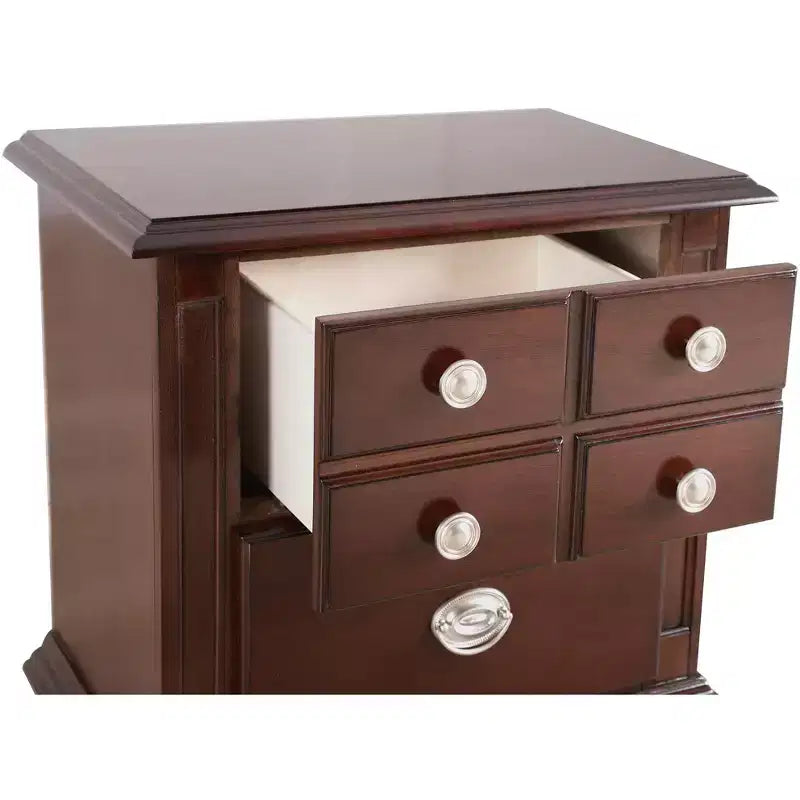 Comodino a 5 cassetti Passion Furniture Summit (27 pollici A x 16 pollici L x 24 pollici P)