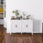 HOMCOM Mobile Credenza Buffet, Credenza Bar Caffè Stile Rustico con Ante a Scomparsa e Scaffali Regolabili, Mobile TV per TV fino a 55 pollici