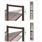 Scarpiera a 12 livelli, alta, in metallo, organizer per scarpe