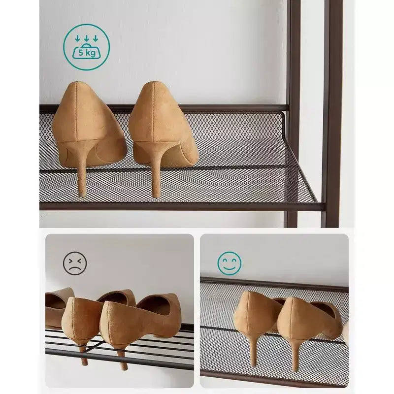 Scarpiera a 12 livelli, alta, in metallo, organizer per scarpe