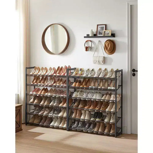 Scarpiera a 12 livelli, alta, in metallo, organizer per scarpe