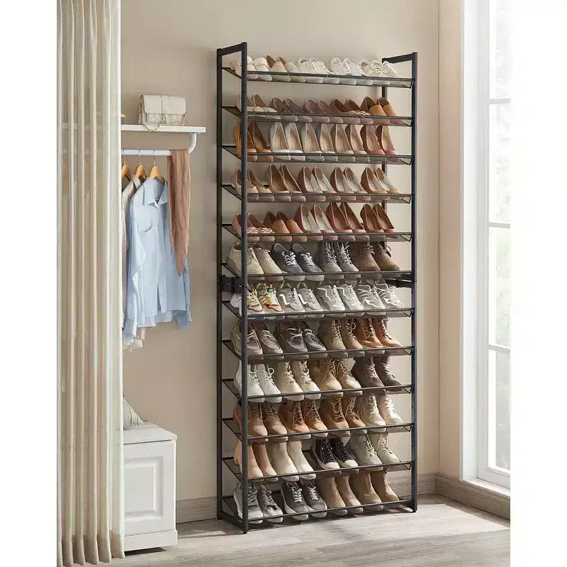 Scarpiera a 12 livelli, alta, in metallo, organizer per scarpe