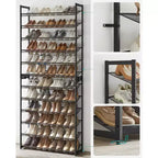 Scarpiera a 12 livelli, alta, in metallo, organizer per scarpe
