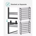 Scarpiera a 12 livelli, alta, in metallo, organizer per scarpe
