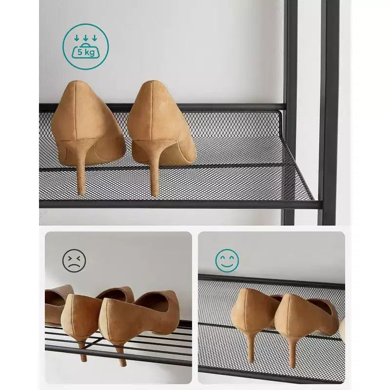 Scarpiera a 12 livelli, alta, in metallo, organizer per scarpe