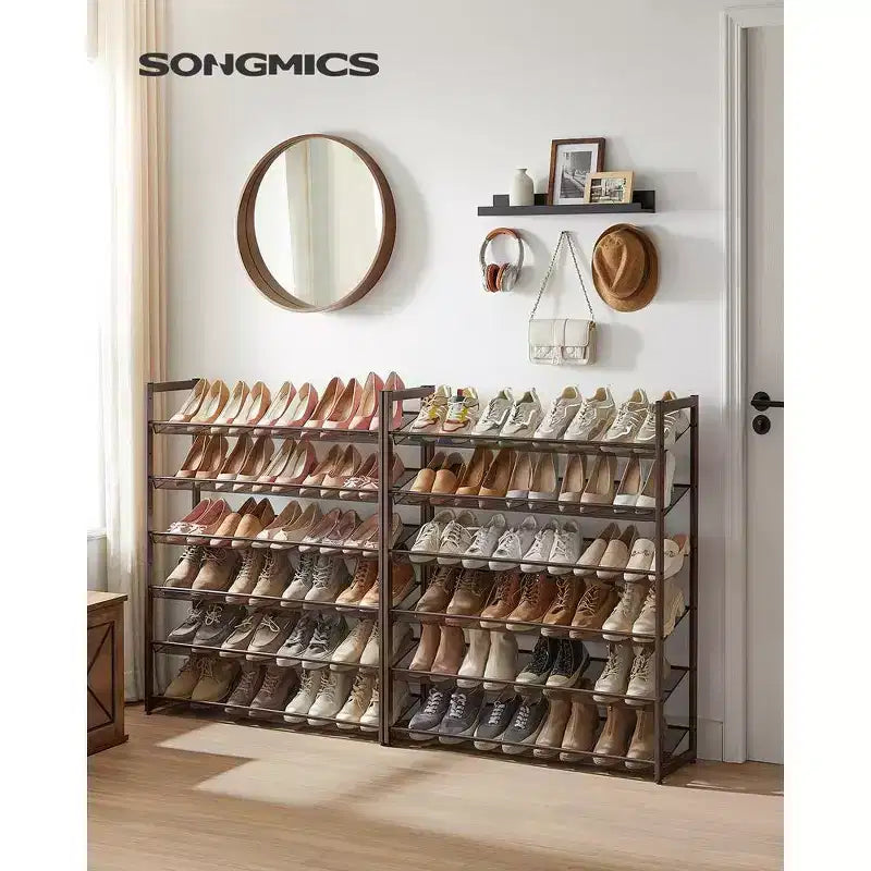 Scarpiera a 12 livelli, alta, in metallo, organizer per scarpe