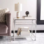 Tavolino Hanzel Gold Leaf in vetro - AMH8312 - Safavieh Couture