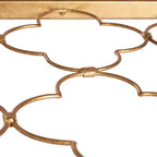 Tavolino Hanzel Gold Leaf in vetro - AMH8312 - Safavieh Couture