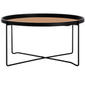 Ruby Tray Top Coffee Table - Rose Gold/Black - Safavieh