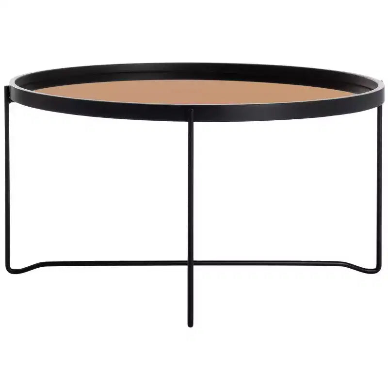 Tavolino da caffè Ruby con vassoio superiore - Oro Rosa/Nero - Safavieh