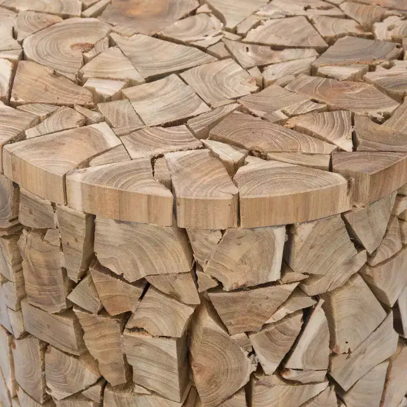 Sgabello rotondo Canyon - FOX1000 - Quercia Media - Safavieh Couture