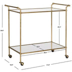 Carrello portavivande Felicity - FOX2558A - Oro/Specchio - Safavieh