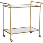 Carrello portavivande Felicity - FOX2558A - Oro/Specchio - Safavieh