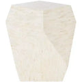 Lea Mosaic Geometric Side Table - TRB1010A - Multi/Light Beige - Safavieh