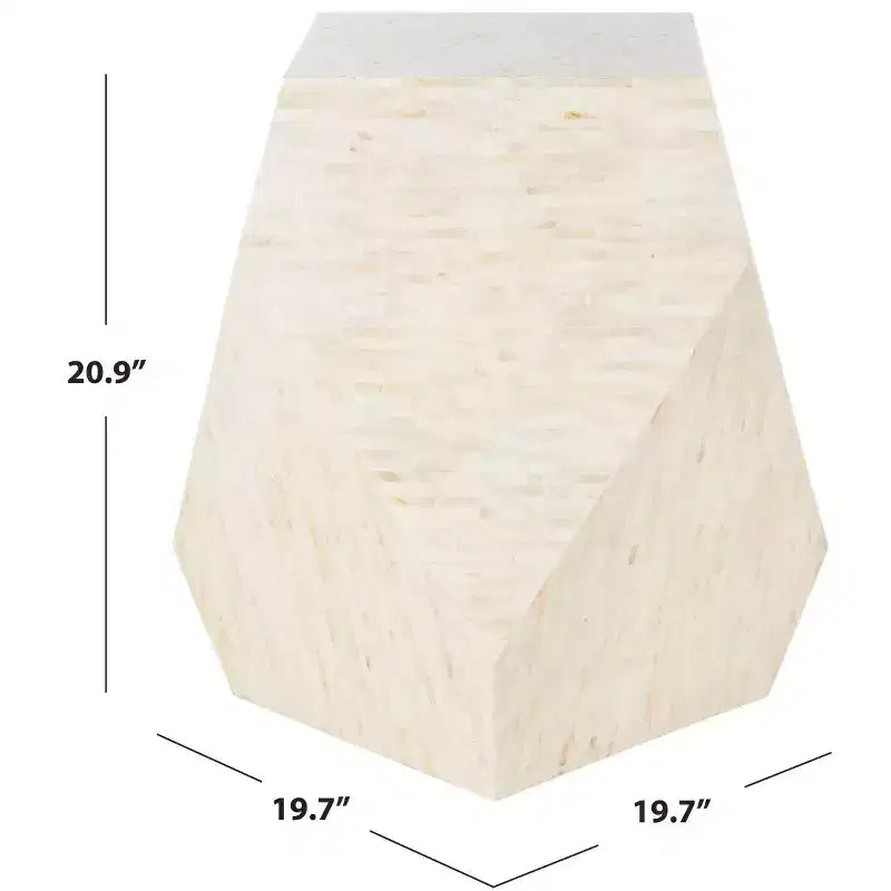 Tavolino Lea Mosaic Geometrico - TRB1010A - Multicolore/Beige Chiaro - Safavieh