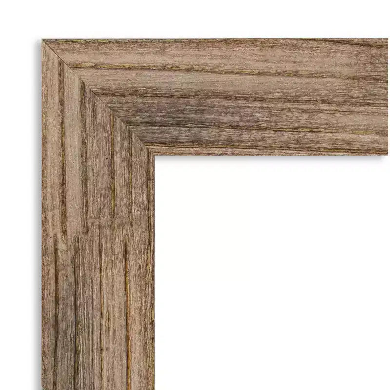 Specchio da parete Amanti Art Gufo Marrone Stretto Non Smussato con cornice in legno