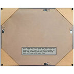 Specchio da parete Amanti Art Gufo Marrone Stretto Non Smussato con cornice in legno