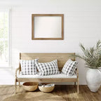 Specchio da parete Amanti Art Gufo Marrone Stretto Non Smussato con cornice in legno