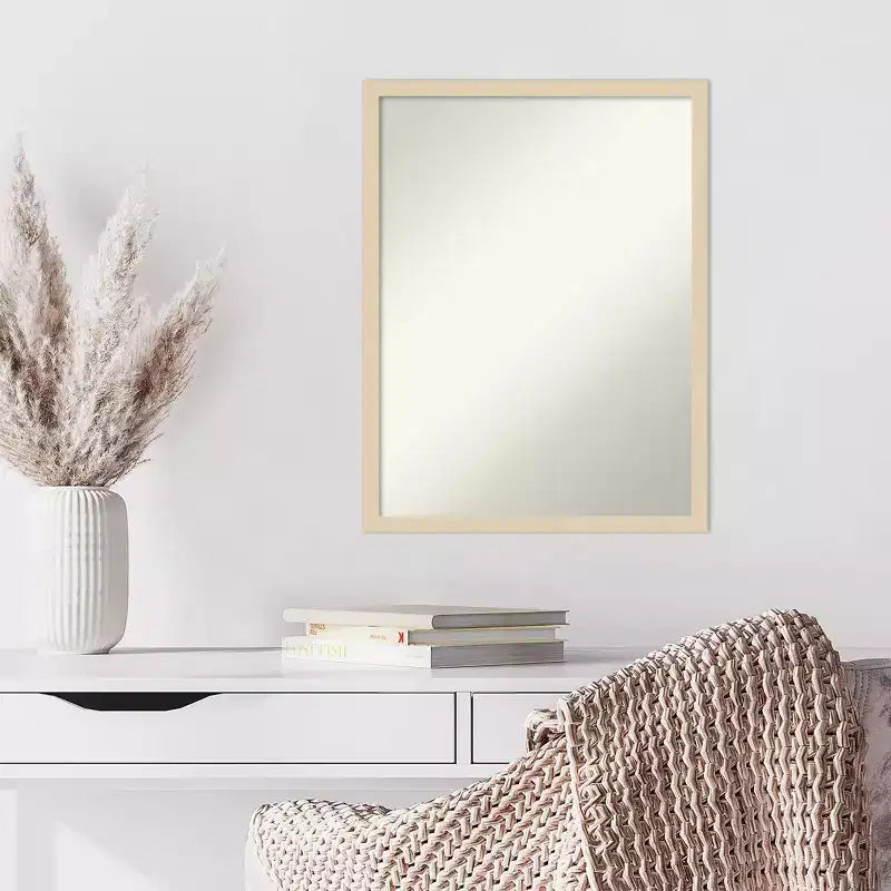 Specchio da parete Amant Art Svelte senza smussatura con cornice in legno