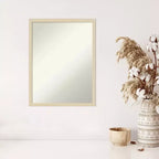 Specchio da parete Amant Art Svelte senza smussatura con cornice in legno