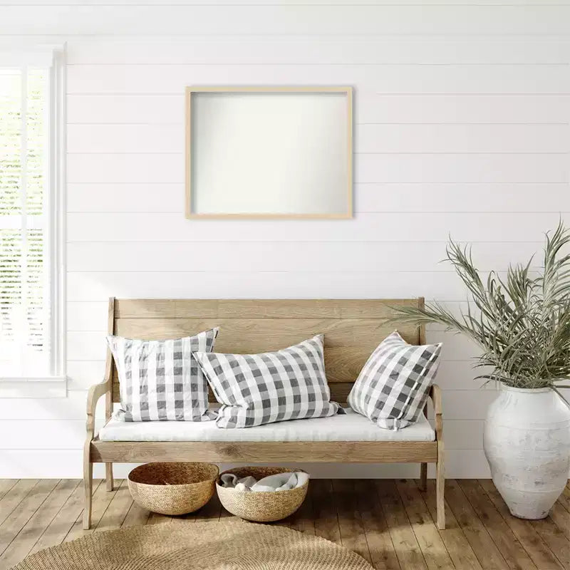 Specchio da parete Amant Art Svelte senza smussatura con cornice in legno