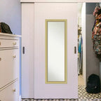 Amanti Art Landon Gold Stretta Non Smussata Specchio da Porta Specchio a Figura Intera, Specchio da Parete 51,5 in x 17,5 in.