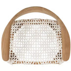 Sgabello Bandelier - BST1005 - Naturale/Bianco - Safavieh