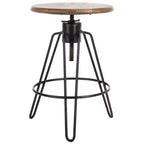 Sgabello da bancone Kai girevole regolabile - BST3700 - Miele Naturale/Nero - Safavieh