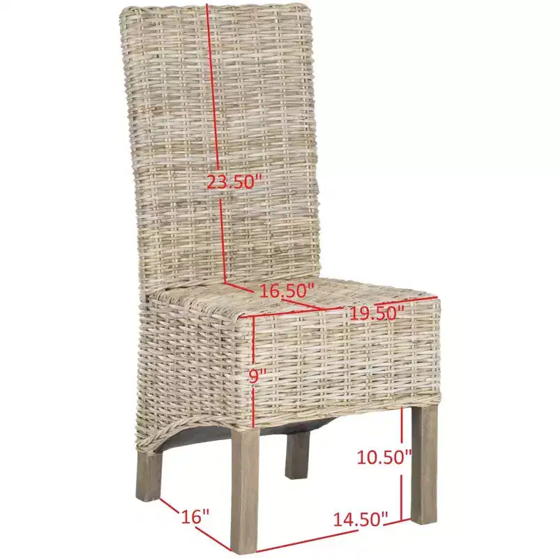 Pembrooke 19 H Sedia in Rattan (Set di 2) - FOX6520 - Safavieh Couture