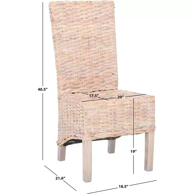 Pembrooke 19 H Sedia in Rattan (Set di 2) - FOX6520 - Safavieh Couture